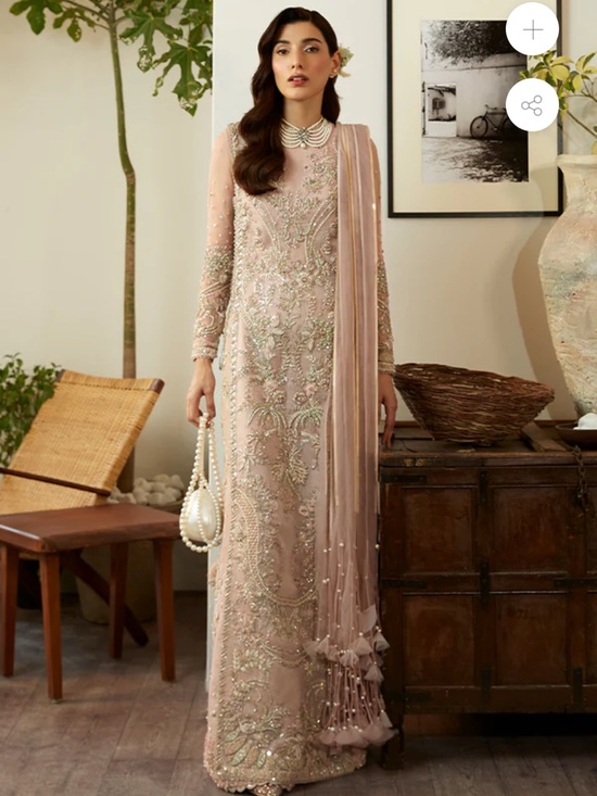 Suffuse Dresses & Skirts - Suffuse Blush Pink Embellished Maxi Dress by